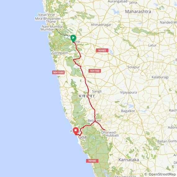 Deccan Cliffhanger 2018 route map