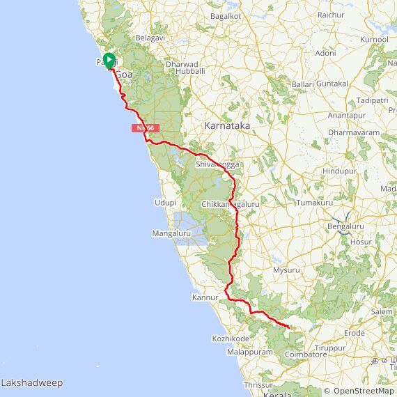 Ultra Spice Race 2019 route map